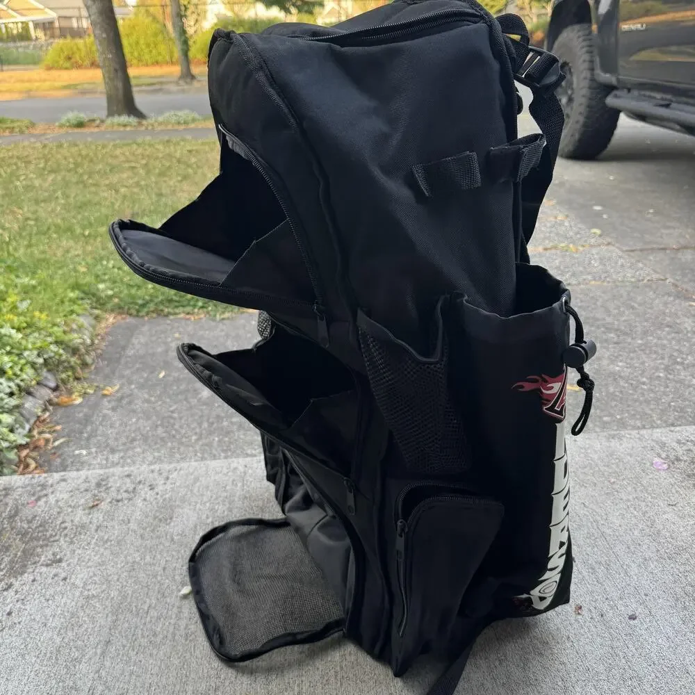 Large Anderson Bat Company All Pro Bat Pack Baseball Softball Backpack Black